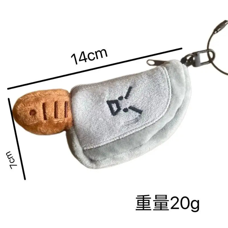 Mini Knife Plushie Keychain – Small Plush Storage for Earbuds — image 5