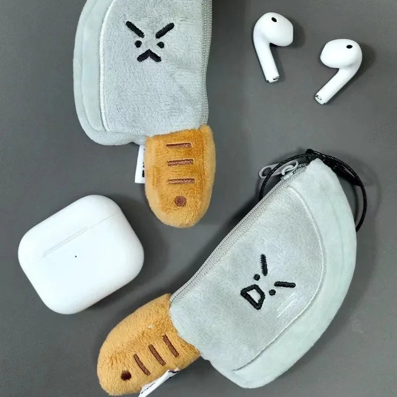 Mini Knife Plushie Keychain – Small Plush Storage for Earbuds — image 6