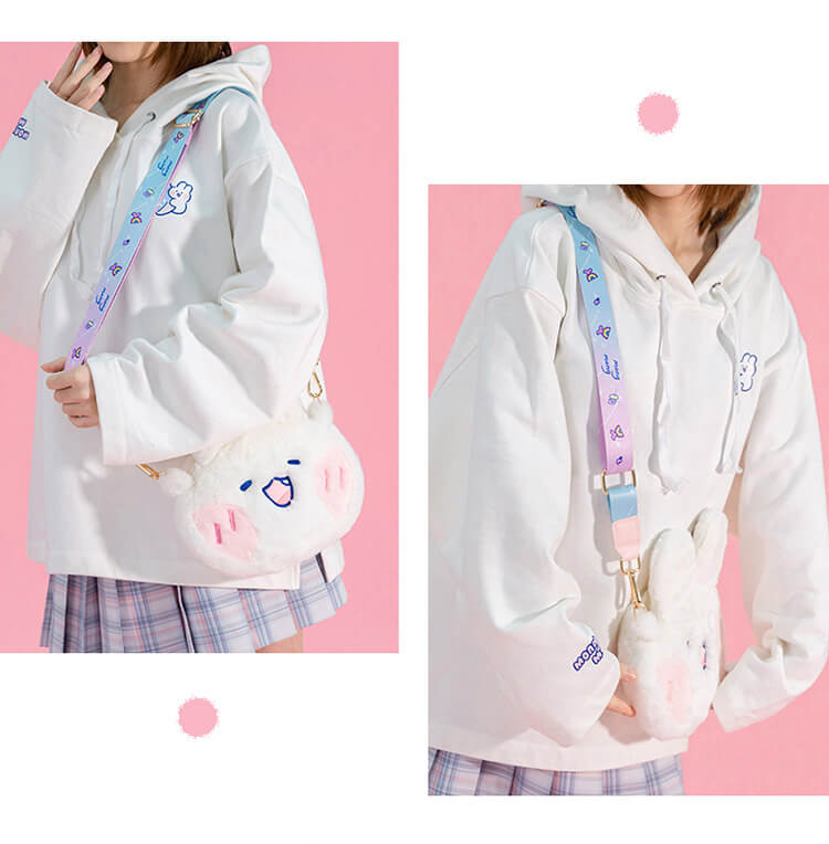 Lovely Mongmong Rabbit Crossbody Plush Bag — image 2