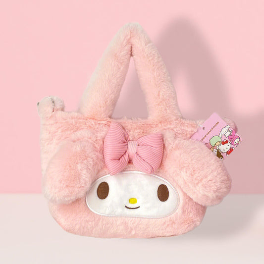 My Melody/Hello Kitty/Kuromi Fluffy Tote Bag with Strap — image 1