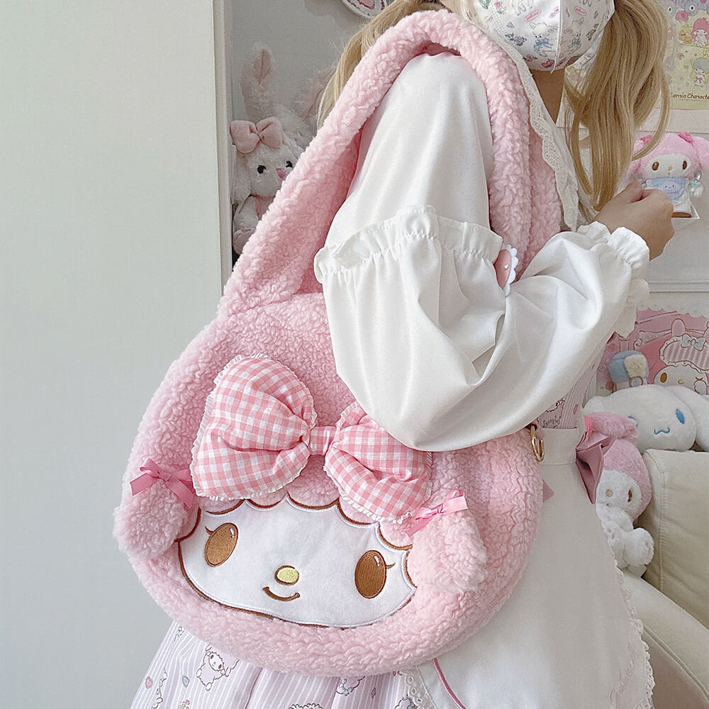 My Sweet Piano Face Lambwool Plush Bag — image 7