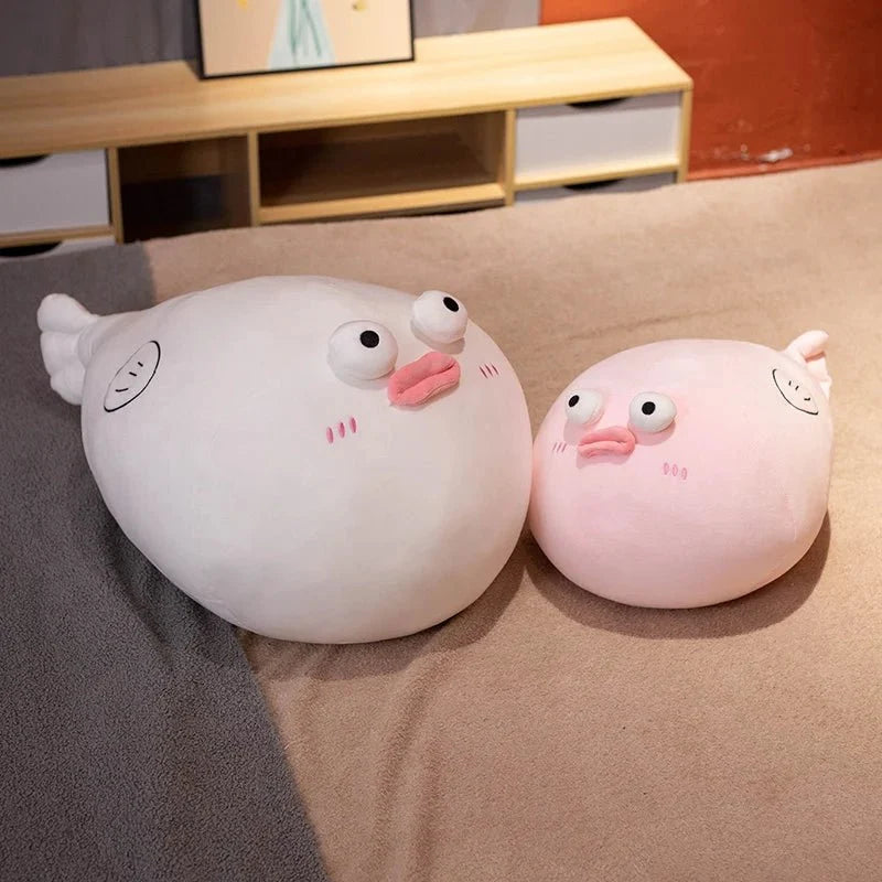 Plump Jumbo Puffer Fish Plushie, 12-35" | 30-90 cm — image 1