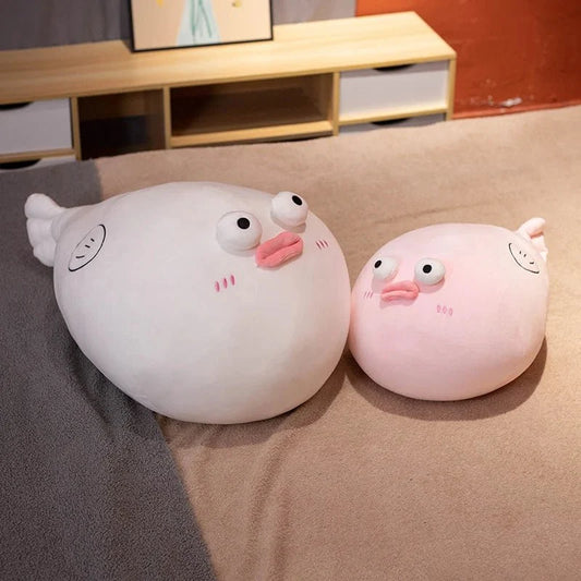 Plump Jumbo Puffer Fish Plushie, 12-35" | 30-90 cm — image 1