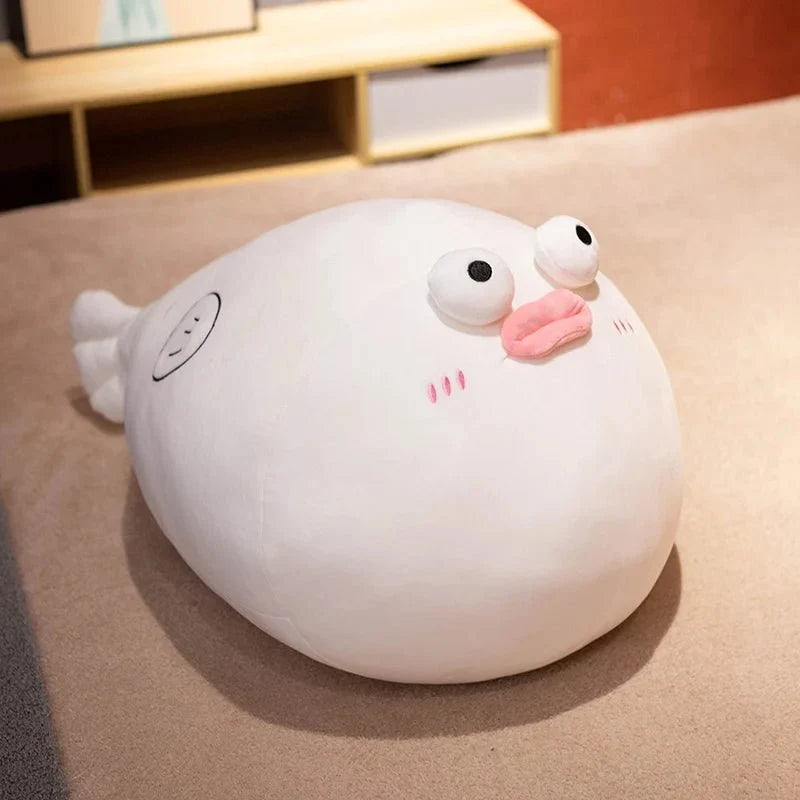 Plump Jumbo Puffer Fish Plushie, 12-35" | 30-90 cm — image 6
