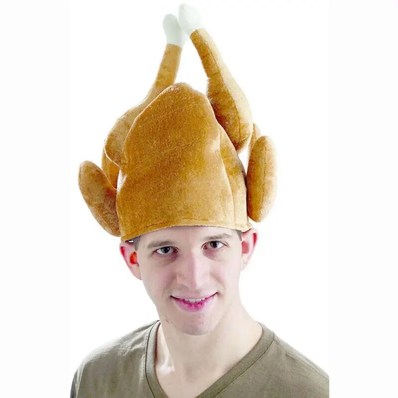 Plush Roasted Turkey Hat, 10" | 25 cm — image 4