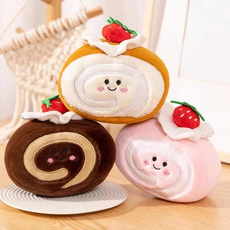Plush Strawberry Cake Roll – Sweet, Squishy, and Oh-So-! — image 1