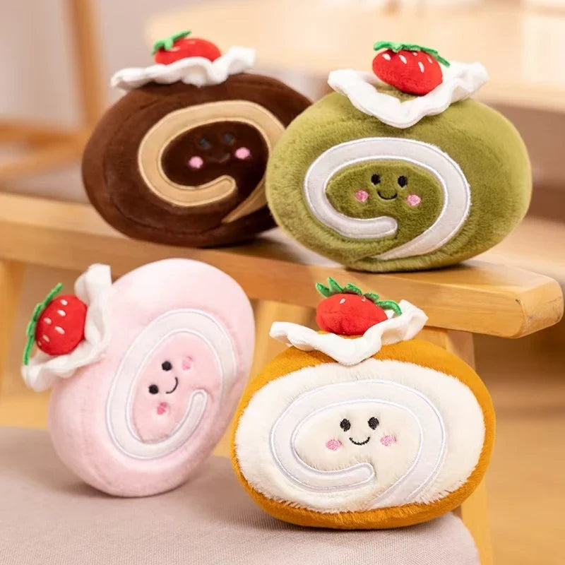 Plush Strawberry Cake Roll – Sweet, Squishy, and Oh-So-! — image 2