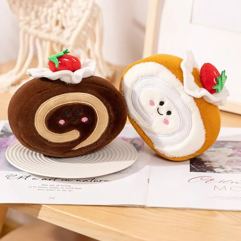 Plush Strawberry Cake Roll – Sweet, Squishy, and Oh-So-! — image 3