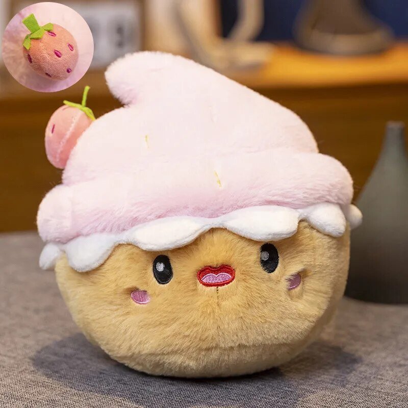 Plushie Cartoon Cupcake, Five Styles, 6-10" | 15-25 cm — image 3