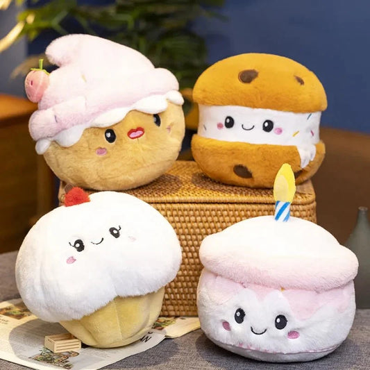 Plushie Cartoon Cupcake, Five Styles, 6-10" | 15-25 cm — image 1