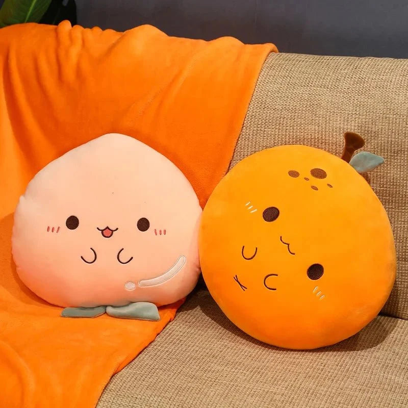 Plushie Cartoon Fruit with Optional Blanket, 15" | 38 cm — image 1
