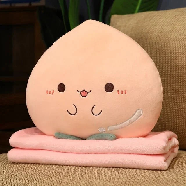 Plushie Cartoon Fruit with Optional Blanket, 15" | 38 cm — image 9