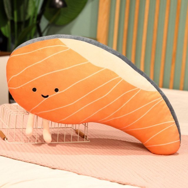Plushie Cartoon Salmon Fillet, 1.6-2.6' | 50-80 cm — image 1