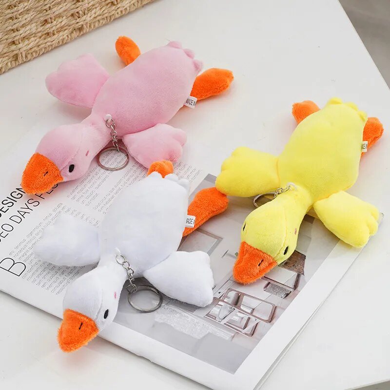 Plushie Duck Keychain: Three Colors, 6" | 15 cm — image 2
