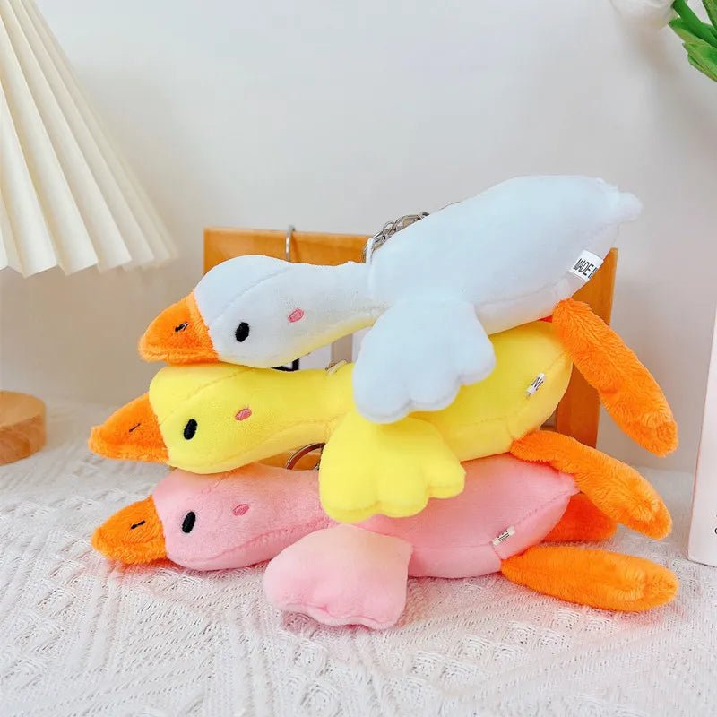 Plushie Duck Keychain: Three Colors, 6" | 15 cm — image 3