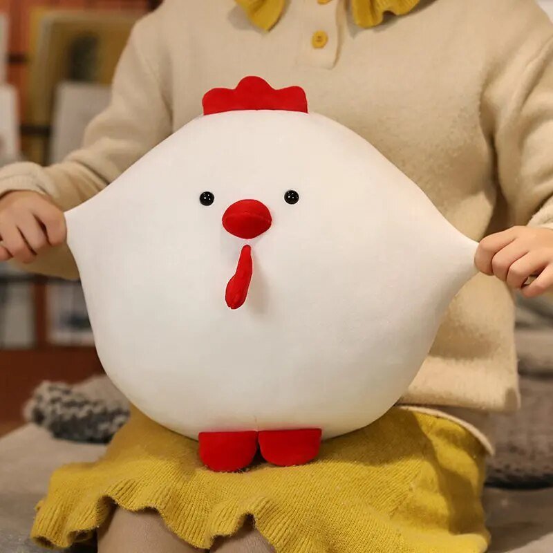 Plushie Fat Squishy Chicken, Two Colors, 10-14" | 25-35 cm — image 2
