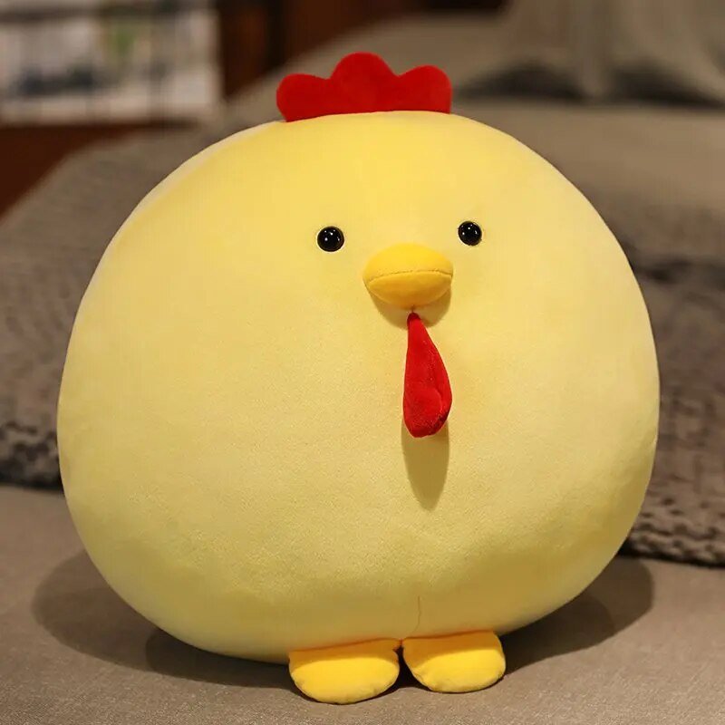 Plushie Fat Squishy Chicken, Two Colors, 10-14" | 25-35 cm — image 3