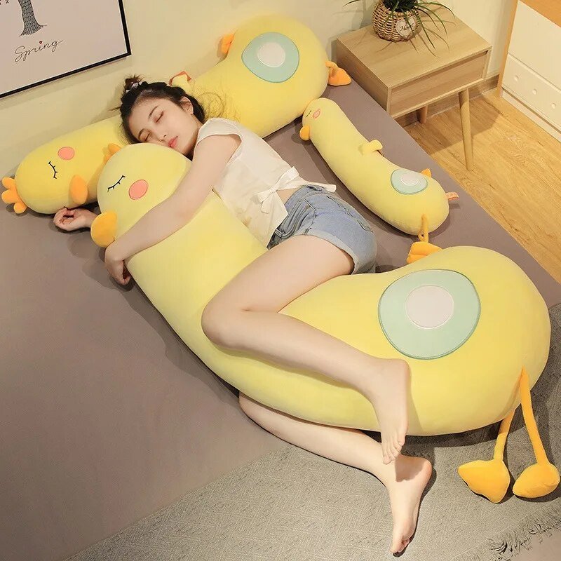 Plushie Giant Yellow Sleeping Duck Body Pillow, 2.3-3.9' | 70-120 cm — image 2