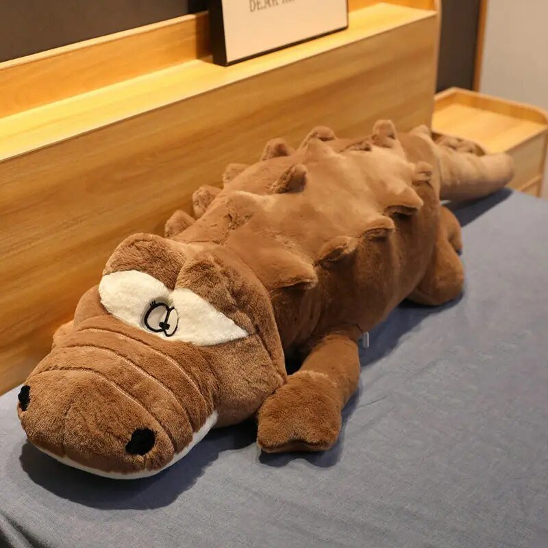 Plushie Jumbo Cartoon Cross-Eyed Crocodile, 4 colors, 3-4.9' | 90-150 cm — image 2