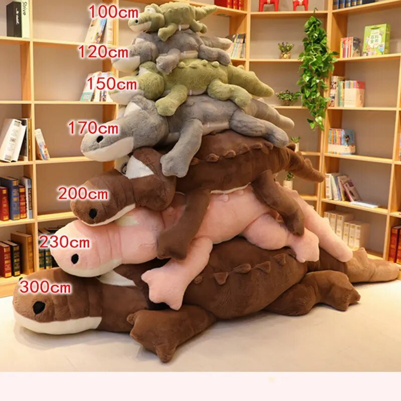 Plushie Jumbo Cartoon Cross-Eyed Crocodile, 4 colors, 3-4.9' | 90-150 cm — image 5