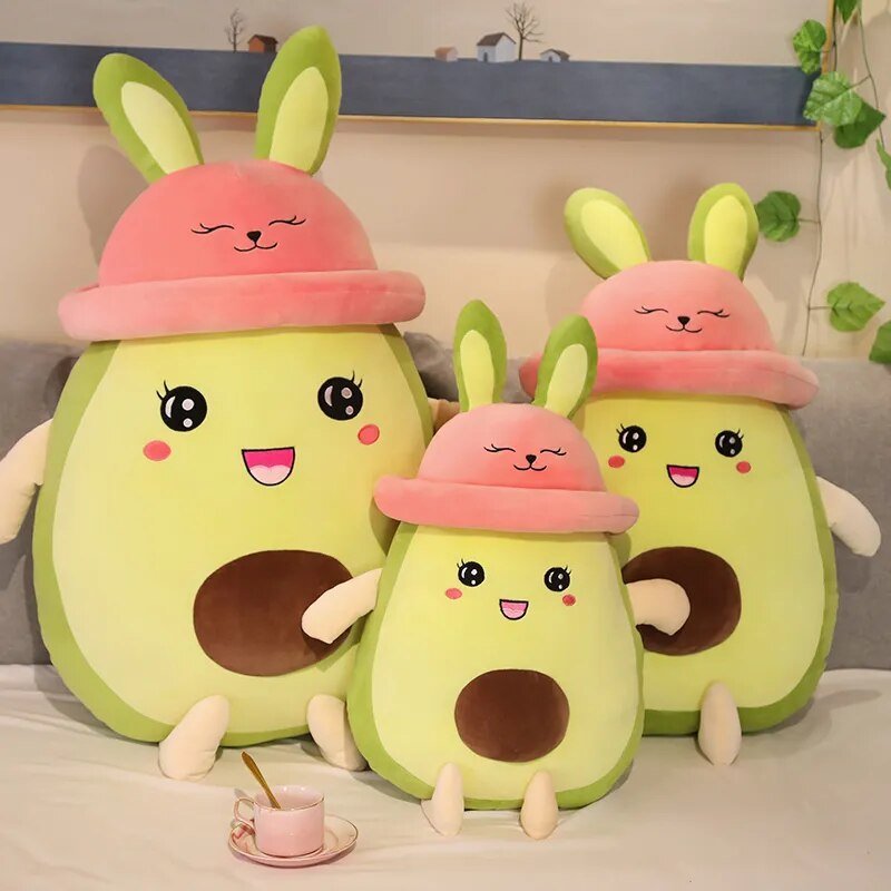 Plushie Jumbo Rabbit Avocado with Pink Hat, 31" | 80 cm — image 2
