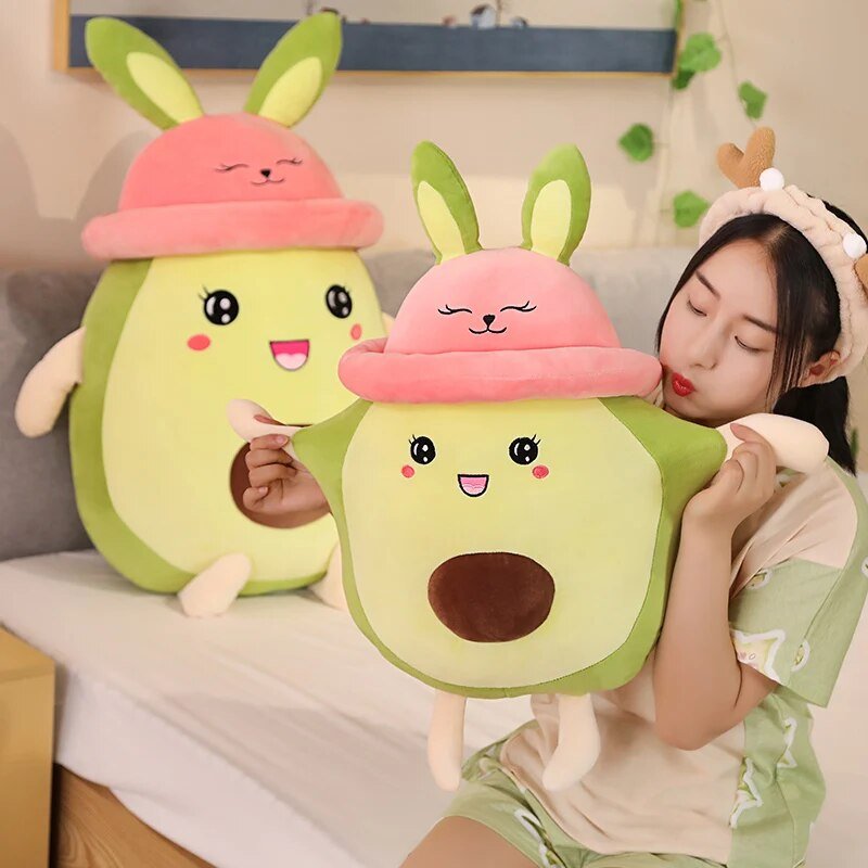 Plushie Jumbo Rabbit Avocado with Pink Hat, 31" | 80 cm — image 3