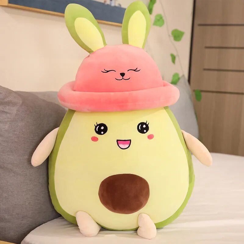 Plushie Jumbo Rabbit Avocado with Pink Hat, 31" | 80 cm — image 5