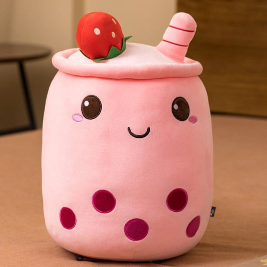 Plushie Jumbo Strawberry Bubble Tea, 9-28" | 23-70 cm — image 1