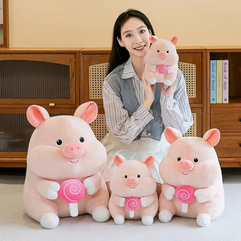 Plushie Lollipop-Holding Pig Plushie, 8-20" | 21-50 cm — image 2