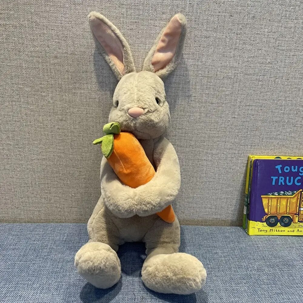 Plushie Rabbit Holding a Carrot, Two Colors, 8" | 20 cm — image 4