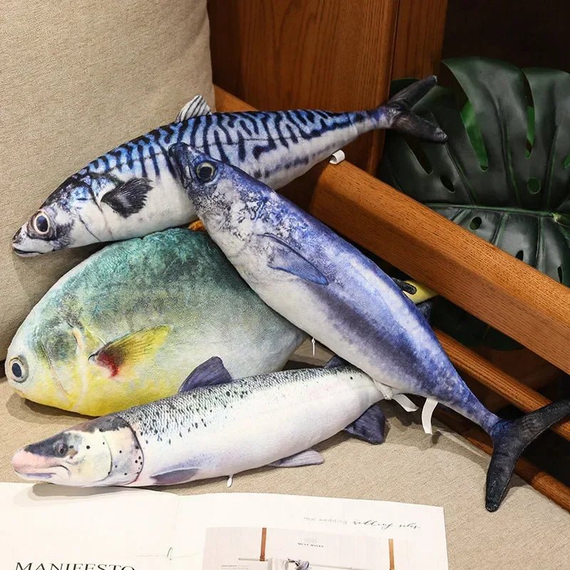 Plushie Realistic 3d Fish Collection, Four Fish, up to 39" | 100 cm long — image 1