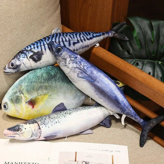 Plushie Realistic 3d Fish Collection, Four Fish, up to 39" | 100 cm long — image 1