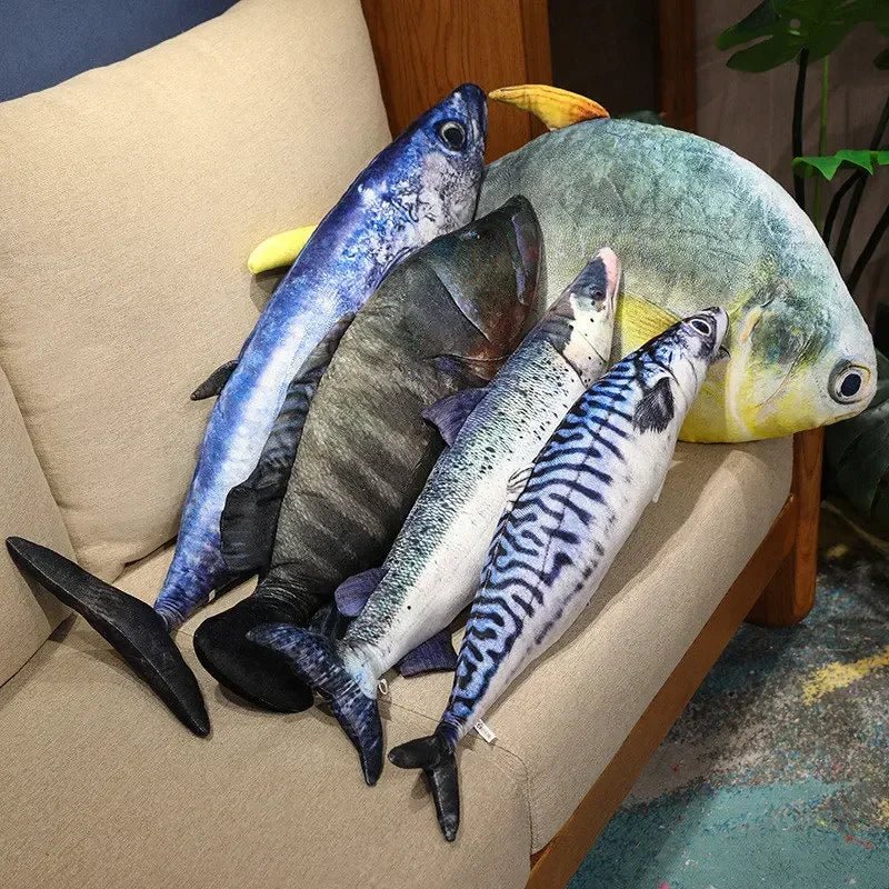 Plushie Realistic 3d Fish Collection, Four Fish, up to 39" | 100 cm long — image 2