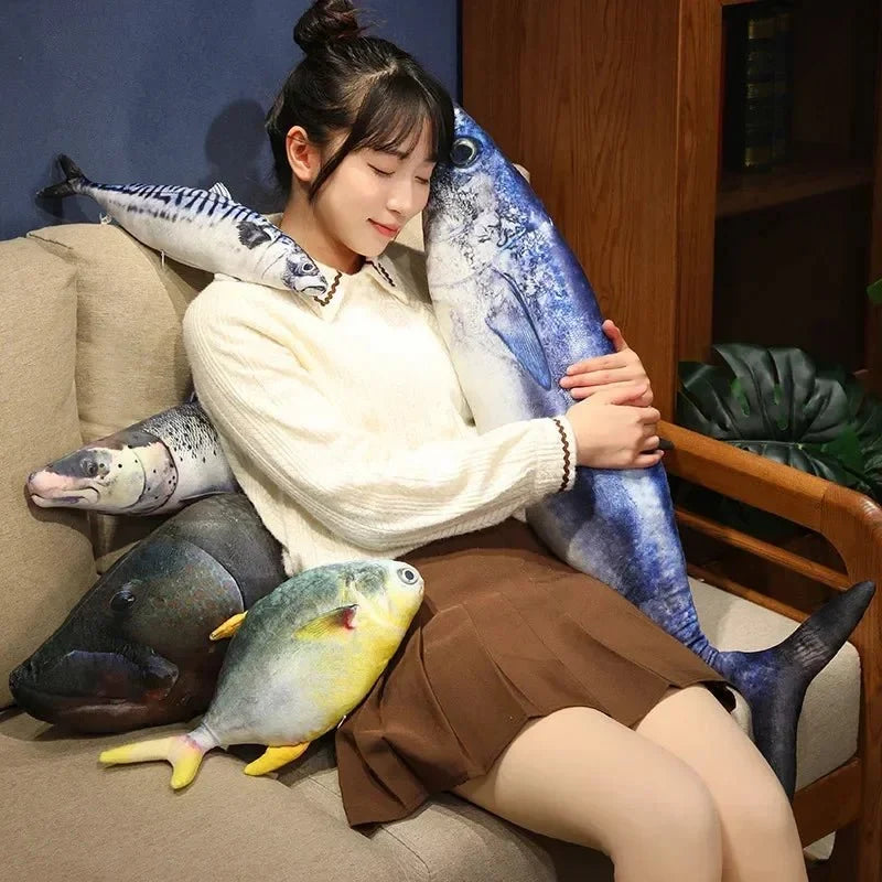 Plushie Realistic 3d Fish Collection, Four Fish, up to 39" | 100 cm long — image 3