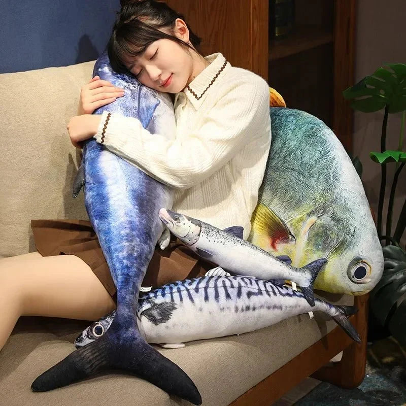 Plushie Realistic 3d Fish Collection, Four Fish, up to 39" | 100 cm long — image 4