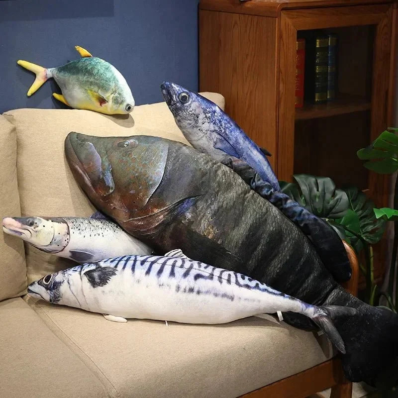 Plushie Realistic 3d Fish Collection, Four Fish, up to 39" | 100 cm long — image 6
