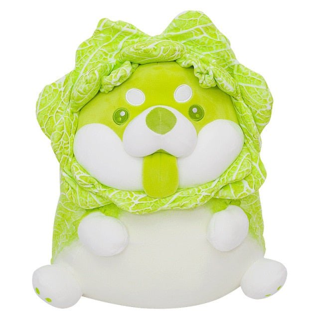 Cabbage Shiba Inu Plushie – Dog in a Cabbage Costume, 9-22" | 22-55 cm — image 1