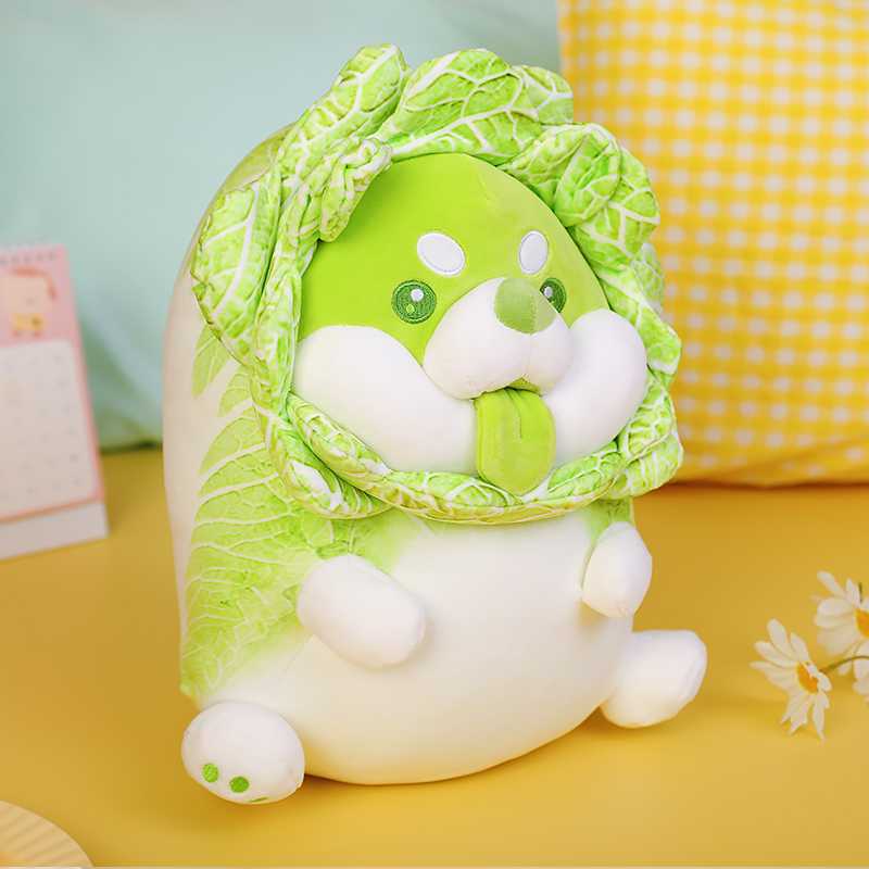 Cabbage Shiba Inu Plushie – Dog in a Cabbage Costume, 9-22" | 22-55 cm — image 2