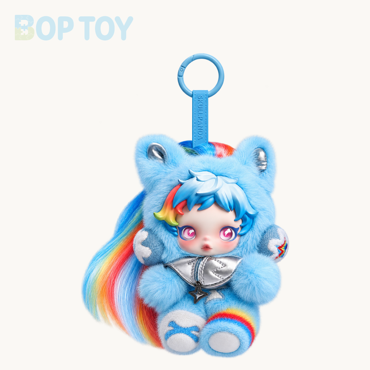 POP MART SKULLPANDA × My Little Pony Series Plush Pendant Blindbox — Rainbow Dash option