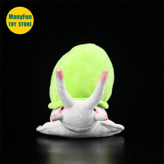 Realistic Green Land Snail Plushie, 10" | 25 cm — image 1
