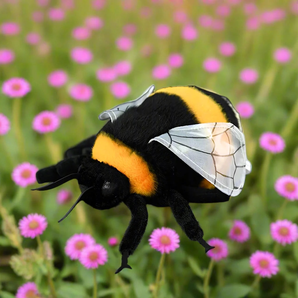 Realistic Honeybee Stuffed Animal, 8" | 20 cm — image 1