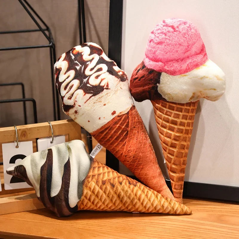 Realistic Ice Cream Throw Pillow, 8 Flavors, 8-20" | 20-50 cm — image 4
