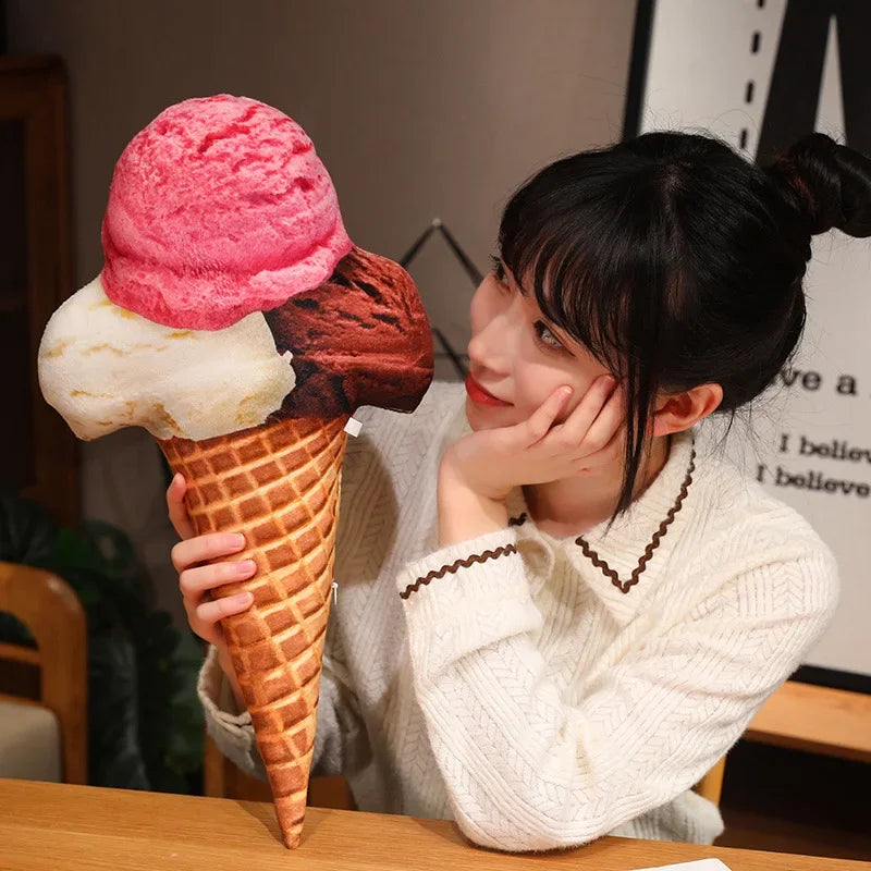 Realistic Ice Cream Throw Pillow, 8 Flavors, 8-20" | 20-50 cm — image 6