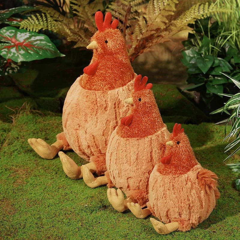Realistic Sitting Chicken Plushie, 3 Sizes, 9-18" | 23-45 cm — image 5