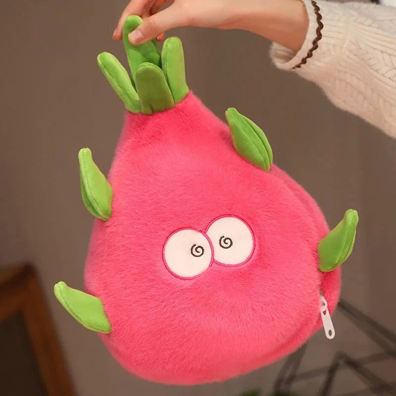 Reversible Dragon Fruit and Dinosaur Plushie – 2-in-1 Plush Toy — image 2