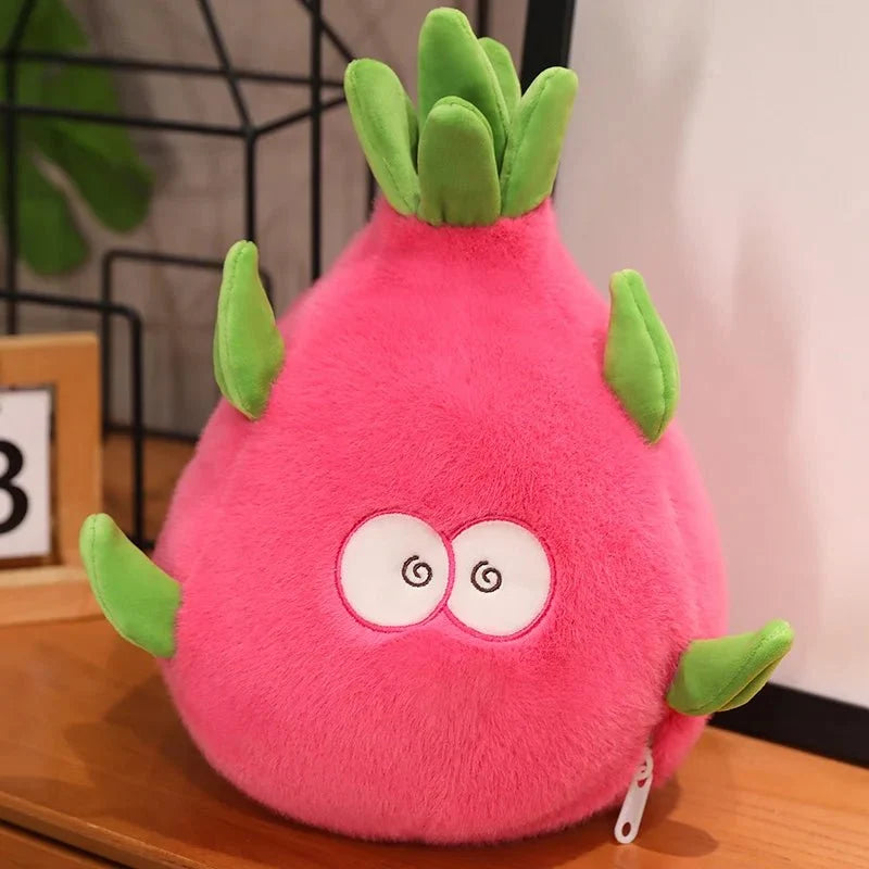 Reversible Dragon Fruit and Dinosaur Plushie – 2-in-1 Plush Toy — image 6