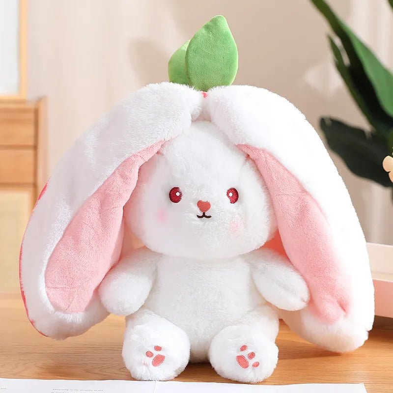 Reversible Rabbit Stuffed Animal in a Strawberry or Carrot, 7-14" | 18-35 cm — image 8