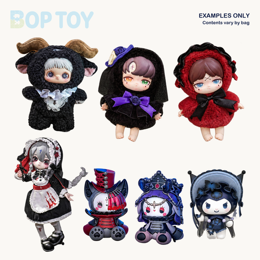 Cursed Cutie Dark Blindbox Gift Lucky Bag — example assortment only; actual blind boxes vary by bag