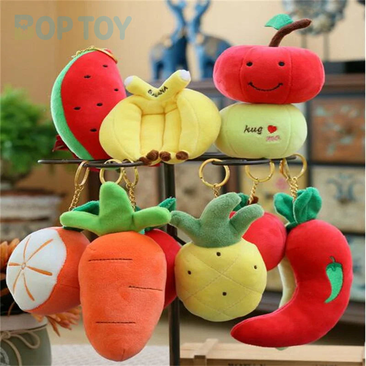 Mini Fruit & Veggie Plush Toys | 9 Styles, 4 in / 10 cm — image 1