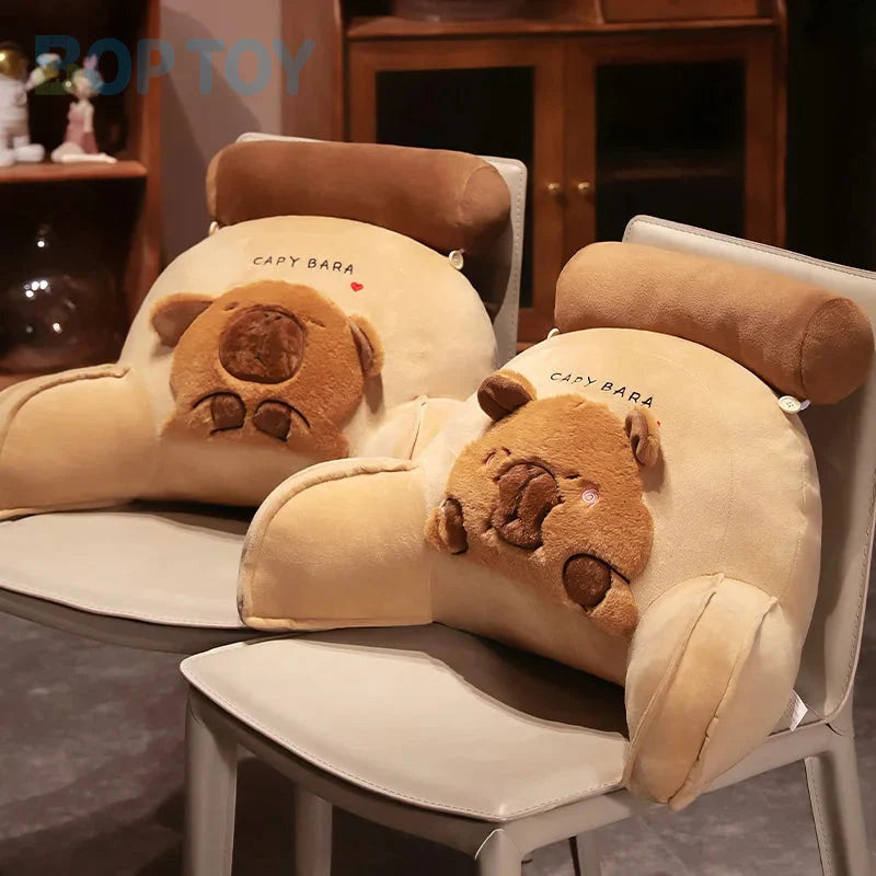 Huge Capybara Cushion Plush Backrest Seat — image 1